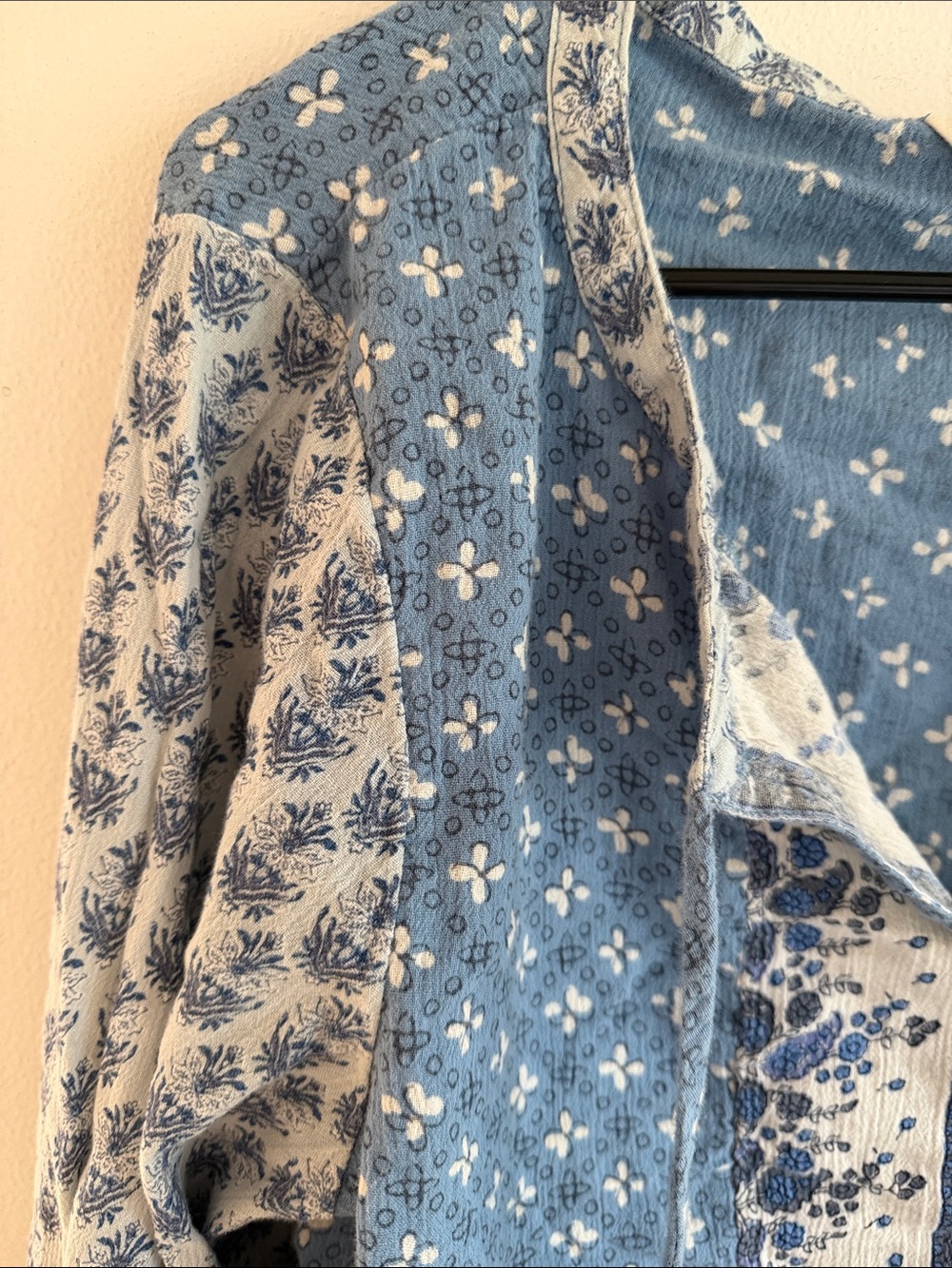 Lucky brand boho patchwork blouse - Picture 3 of 4